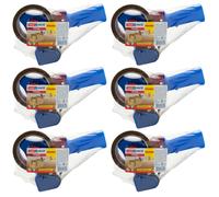 Tesa Dispensador De Cinta Adhesiva Starter Set 6 Dispositivos De Mano + 6 Rollos