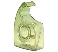 tesa DISPENSADOR DE MANO EASY CUT RECYCLED - dispensador de mano ergonómico - carcasa de plástico 100% reciclado procedente de residuos de producción - verde - hasta 33 m x 19 mm