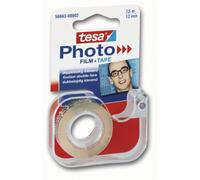 tesa Dispensador manual Photo Film con 1 rollo - 7,5 m x 12 mm | Dispensador con cierre adhesiva de doble cara de gran fijación - para álbumes - apto para superficies irregulares