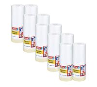 tesa Easy Cover 4368 Universal - Paquete de 10 láminas de pintor con cinta de pintor para enmascarar y cubrir trabajos de pintura en interiores, cinta de carrocero 2 en 1 con película, color beige