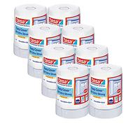 tesa Easy Cover 4369 Cinta con film protector UV - Azul - 8 x- 14 m x 2,6 m | Cinta con protector resistente a los rayos UV - Para exteriores - Set 2 en 1 con cinta de tela