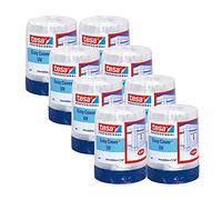 tesa Easy Cover 4369 Cinta + film protector UV-Azul-8 rollos - 14 m x 1,4 m | Cinta con protector resistente a los rayos UV - Para exteriores - Set 2 en 1 con cinta de tela