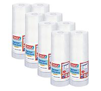 tesa Easy Cover 4373 - Láminas de pintor (12 x 1,4 m, 8 unidades), transparente
