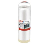 tesa Easy Cover Film UNIVERSAL - Cubierta Protectora 2 en 1 con Cinta Adhesiva para Enmascarar - 17 m x 260 cm