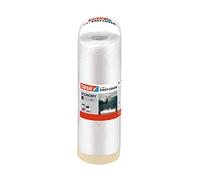 tesa Easy Cover Film UNIVERSAL - Cubierta Protectora 2 en 1 con Cinta Adhesiva para Enmascarar - 17 m x 260 cm