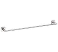 tesa ESTEETIC - Toallero Adhesivo de Barra para Baño - Montaje sin Taladrar - Alta Fuerza de Fijación con Tecnología Power.Kit - 50 x 630 x 85 mm - Acero Inoxidable