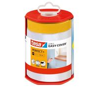 tesa Excellent Cinta de carrocero - Roja - 2 rollos - 50 m x 50 mm | Cinta de carrocero con papel fino - Para interiores - Apta para pinturas, barnices y lasures