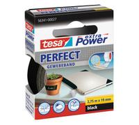 Tesa extra power - cinta adhesiva (2,75 m x 19 mm), color negro