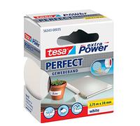 Tesa Extra Power parfait - Cinta de tela (2,75 m), color blanco
