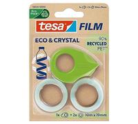 TESA 59038 - Tesafilm® Mini Dispensador, Eco & Crystal, + 2 rodillos