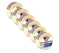 tesa Fix 4944 - Cinta adhesiva extra fuerte (6 unidades, 25 m x 5 cm), color transparente