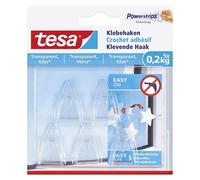 tesa Gancho adhesivo para transparentes y vidrio 0,2 kg