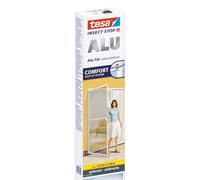 tesa® Insect Stop ALU Comfort, Mosquitera XL para Puertas, Marco de Aluminio Ajustable, Montaje Sencillo con Tecnología Easy-Fit, Sin Perforaciones, 120 cm x 240 cm, Gris Antracita