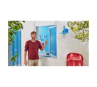 tesa Mosquitera Insect Stop COMFORT – Autoadhesiva, Cierre de gancho y bucle, Gris 130×130 cm