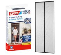 tesa® Insect Stop - Cortina Mosquitera Magnética con Cierre Automático - Malla Protectora Contra Insectos para Puertas de Balcón y de Patio - Fácil Instalación sin Taladrar -2.1 m x 0.9 m