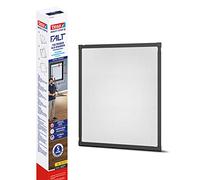 Tesa Insect Stop FALT - estructura plegable de aluminio - mosquitera con marco telescópico ajustable - estructura antracita - de 80 x 80 a 140 x 140