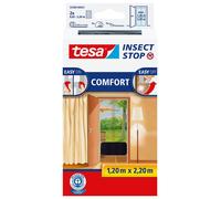 Tesa Insect Stop Comfort Mosquitera para puerta 2 unidades (65 x 220 cm, negra)