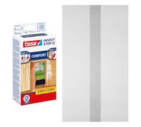 tesa INSECT STOP H&L Fly Screen Premium for Doors - mosquitera para puerta con cinta autoadhesiva, removible, antracita - 120 x 220 cm