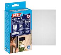 tesa INSECT STOP H&L Fly Screen Premium for Windows - mosquitera con cinta fuerte, removible sin residuos, corte a medida - 130 x 150 cm - antracita (transparente)