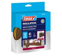 tesa Junta de goma 05391-00101-00, autoadhesiva para puertas/ventanas Marrón 25 m x 9 mm x 5,5 mm