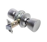tesa Juego de pomos Tulipa 3505U0CM cromo mate par 2 unidades función 5 para puertas interiores instalación rápida diseño limpio montaje reversible uso diario zonas de paso