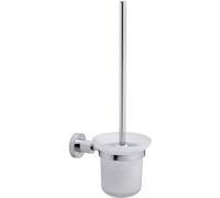 tesa Loxx Escobilla de baño, metal cromado brillante, autoadhesiva, tecnología adhesiva de montaje, 390 x 117 x 165 mm