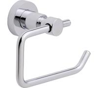 tesa Loxx Portarrollos para papel higiénico, metal cromado brillante, autoadhesivo, tecnología adhesiva de montaje, 95 x 150 x 69 mm