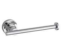 tesa LUUP Portarrollos de papel higiénico de reserva - 175 x 50 x 70 mm | Portarrollos de reserva sin taladrar - Metal cromado - Adhesivo incluido