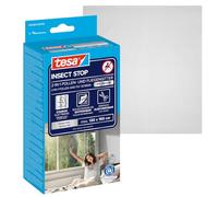 tesa Malla Antipolen, Protección transparente y recortable contra el polen, para ventanas que abren hacia adentro, Incluye cinta autoadhesiva, Gris antracita, 130 cm x 150 cm