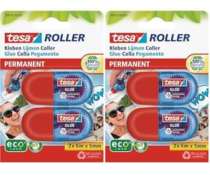 tesa MINI GLUE ROLLER ecoLogo BLISTER (Paquete de 2)