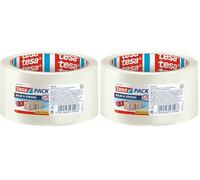 tesa pack SOLID & STRONG, 66M x 50MM Transparente (Paquete de 2)