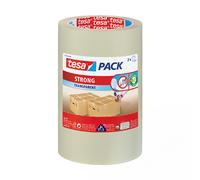 Tesa Pack Strong Cinta de embalaje transparente 50 mm x 66 m (Pack 3 rollos)