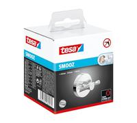 tesa Percha para Albornoz Smooz - Gancho Adhesivo Colgar Albornoces y Toallas - Inoxidable - Resistente al Agua - Incluye Solución Adhesiva de Montaje