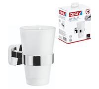 tesa Portavasos Elegaant, autoadhesivo, metal cromado, elegante diseño