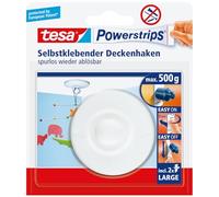 Tesa PowerStrips 1x gancho de techo blanco incl. 2 tiras