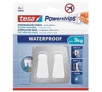 tesa Powerstrips Gancho dúo impermeable metal-plástico