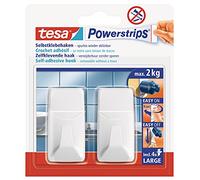 Tesa Powerstrips Hooks L rectangular white