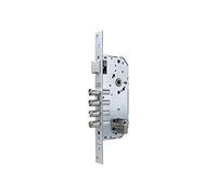 Tesa R100B666C Cerradura Monopunto de Seguridad, Acero Cromado, Entrada 60 mm, Cilindro T60 30 x 30 mm, Escudo E300L