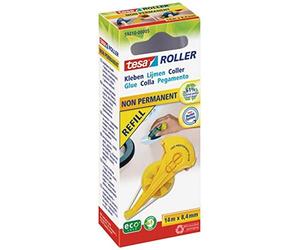 tesa Reciclado y Eco friendly No Permanente 8.4mm x 14m pegamento Rollser Refill, 5 paquetes