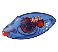 tesa Roller ecoLogo Pegamento en Cinta Permanente Ambidiestro, Rodillo Adhesivo Ecológico con Cinta PET Resistente al Rompimiento, 8.5 m x 8.4 mm