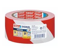 TESA 58131 - Cinta adhesiva tesa® Signal Premium, 66 m x 50 mm, roja/blanca