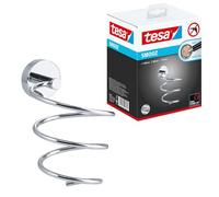 tesa Soporte para secador Smooz – Metal cromado, inoxidable, resistente al agua, con adhesivo