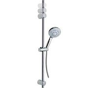 tesa SPAA - Alcachofa de Ducha con Barra y Soporte Deslizable - Montaje sin Taladrar - Alta Fuerza de Fijación hasta 10 kg con Tecnología Power.Kit - 900 mm - Cromado