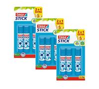 Tesa Stick ecoLogo - Pegamento redondo (azul, 9 x 10 g)