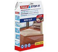 tesa® Stop-IT - Antideslizante para Alfombras - Base Antiderrapante para Alfombras Decorativas - Adecuado para Suelos de Madera, Parquet, Mármol y Piedra - 150 cm x 80 cm - Beige
