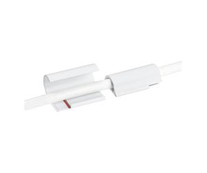 Tesa sujetacables powerstrips autoadhesivos blancos (5 unidades)