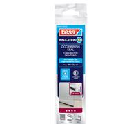 Tesa TE05433-00102-00 Barra Bajo Puerta de PVC Cepillo P/Suelos Lisos 1 m x 37mm Transparente, Standard