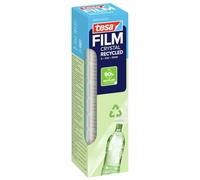 tesa tesafilm Crystal Recycled Cinta adhesiva - 8 rollos - 10 m x 19 mm | Cinta adhesiva transparente y resistente al desgarro - Soporte con un 90 % de plástico reciclado posconsumo PCR PET