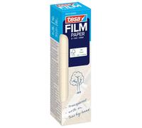 tesa Cinta adhesiva tesafilm PAPER transparente, rotulable, rasgable a mano 8 rollos 19 mm x 10 m