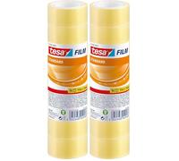 tesa tesafilm standard - Cinta Adhesiva Multiuso Transparente para el Hogar, la Oficina y la Escuela - 10 m x 19 mm - 8 Piezas (Paquete de 2)